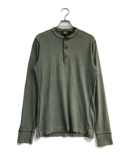 RRL（ダブルアールエル）RRL (ダブルアールエル) ヘンリーネックカットソー グリーン サイズ:XSの古着・服飾アイテム