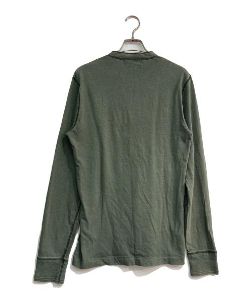 RRL（ダブルアールエル）RRL (ダブルアールエル) ヘンリーネックカットソー グリーン サイズ:XSの古着・服飾アイテム