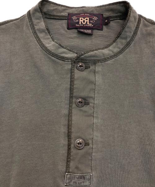RRL（ダブルアールエル）RRL (ダブルアールエル) ヘンリーネックカットソー グリーン サイズ:XSの古着・服飾アイテム