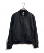 HUGO BOSSヒューゴ ボス）の古着「ジップアップジャケット バージンウールサージ　50474281」｜ブラック