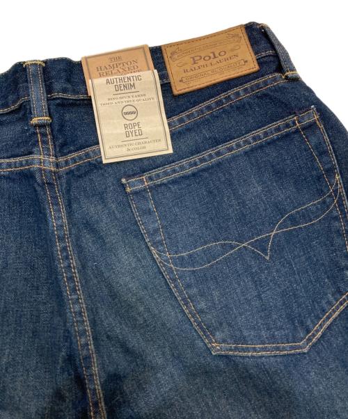 POLO RALPH LAUREN（ポロ・ラルフローレン）POLO RALPH LAUREN (ポロ・ラルフローレン) HAMPTON RELAXED STRAIGHT デニムパンツ インディゴ サイズ:32/32 未使用品の古着・服飾アイテム