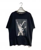 BOSSボス）の古着「エクスクルーシブ アートワークインターロックコットン Tシャツ　50487153」｜ブラック