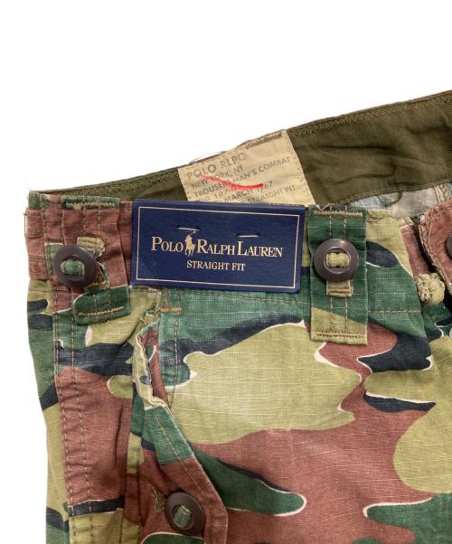 POLO RALPH LAUREN（ポロ・ラルフローレン）POLO RALPH LAUREN (ポロ・ラルフローレン) 迷彩カーゴパンツ グリーン サイズ:32/32 未使用品の古着・服飾アイテム