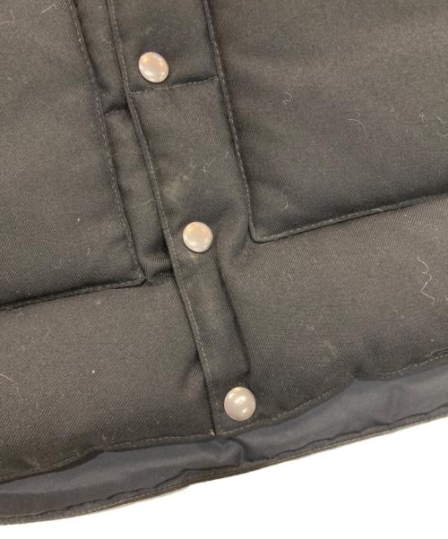 RockyMountainFeatherBed（ロッキーマウンテンフェザーベッド）RockyMountainFeatherBed (ロッキーマウンテンフェザーベッド) ヨークレザー切替ダウンベスト　450-452-02 ブラック サイズ:36の古着・服飾アイテム