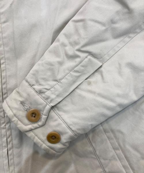 BANANA REPUBLIC（バナナリパブリック）BANANA REPUBLIC (バナナリパブリック) 襟レザー中綿ジップジャケット ベージュ サイズ:Mの古着・服飾アイテム