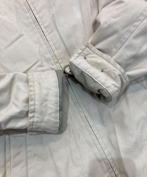 BANANA REPUBLIC（バナナリパブリック）BANANA REPUBLIC (バナナリパブリック) 襟レザー中綿ジップジャケット ベージュ サイズ:Mの古着・服飾アイテム