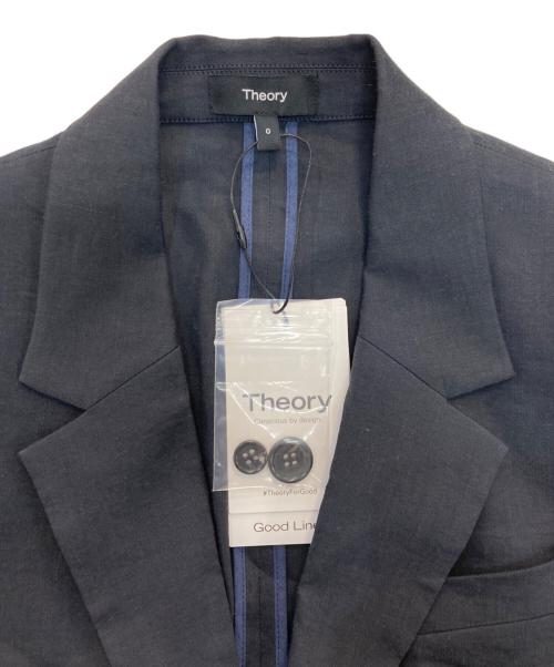 theory（セオリー）theory (セオリー) Good Crunch Wash Straight Blazer J　01-5104107 ネイビー 未使用品の古着・服飾アイテム