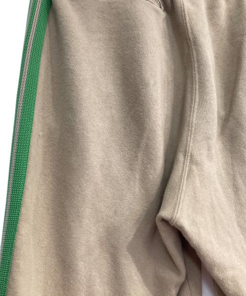 Needles（ニードルズ）Needles (ニードルズ) TRACK PANT COTTON JERSEY　NUBIAN別注　OT1588 ベージュ×グリーン サイズ:XSの古着・服飾アイテム