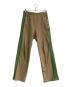 Needles（ニードルズ）の古着「TRACK PANT COTTON JERSEY　NUBIAN別注　OT1588」｜ベージュ×グリーン