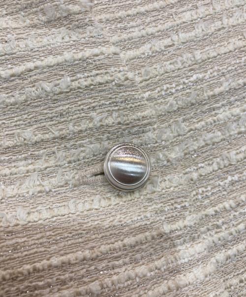 DAMA collection（ダーマコレクション）DAMA collection (ダーマコレクション) ノーカラーツイードジャケット　1143211007 ベージュ サイズ:11ARの古着・服飾アイテム