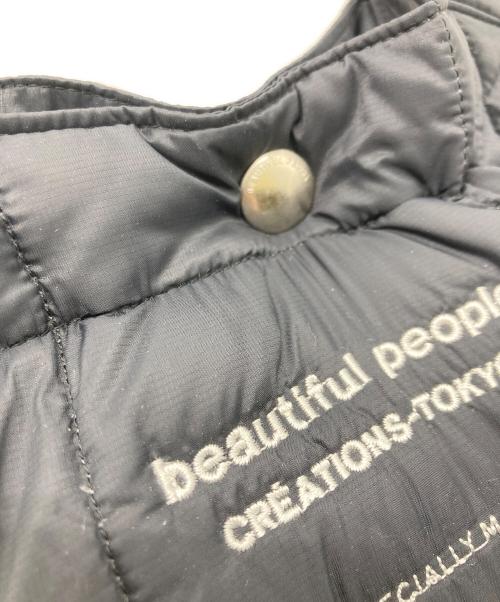 beautiful people（ビューティフルピープル）beautiful people (ビューティフルピープル) TAION (タイオン) パデッドミニトートショルダーバッグ ブラックの古着・服飾アイテム