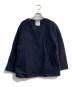 S.ESSENTIALS（エス エッセンシャルズ）の古着「ノーカラーシャギーコート」｜ネイビー