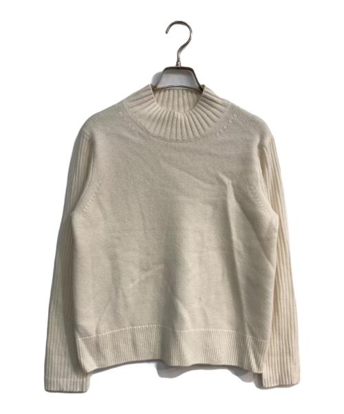 J.PRESS（ジェイプレス）J.PRESS (ジェイプレス) CASHBIT NEO ハイネックニット アイボリー サイズ:Mの古着・服飾アイテム