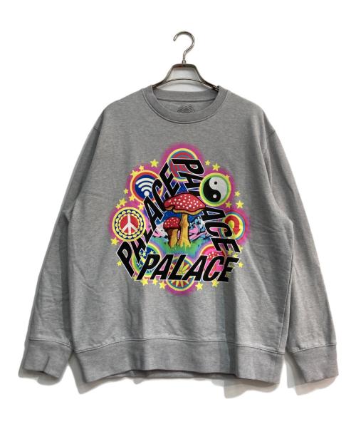 PALACE（パレス）PALACE (パレス) Bun 5G Crew 22FW グレー サイズ:XLの古着・服飾アイテム