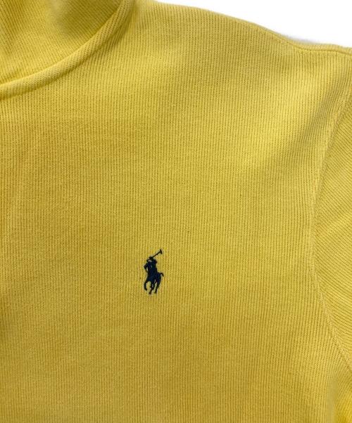 POLO RALPH LAUREN（ポロ・ラルフローレン）POLO RALPH LAUREN (ポロ・ラルフローレン) ハーフジップスウェット イエロー サイズ:Lの古着・服飾アイテム