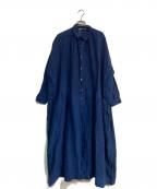 ICHI Antiquitesイチアンティークス）の古着「シャツワンピース」｜ネイビー