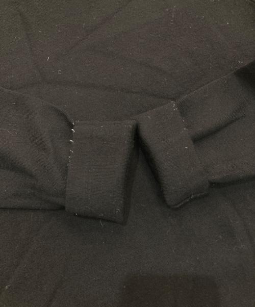 POLO RALPH LAUREN（ポロ・ラルフローレン）POLO RALPH LAUREN (ポロ・ラルフローレン) レザー切替ニットワンピース ブラック サイズ:Sの古着・服飾アイテム