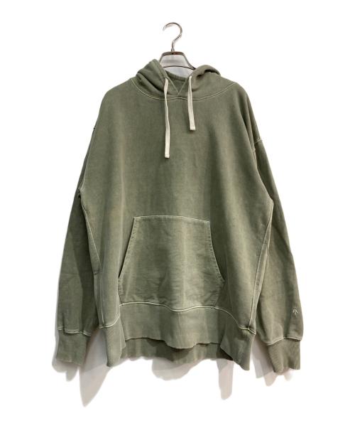 NIGEL CABOURN（ナイジェルケーボン）NIGEL CABOURN (ナイジェルケーボン) Embroidered Arrow Hoody　8043-21-20010 グリーン サイズ:Mの古着・服飾アイテム