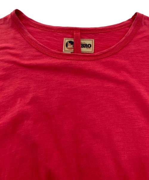 NIGEL CABOURN（ナイジェルケーボン）NIGEL CABOURN (ナイジェルケーボン) lybro バイカラカットソー　8038-13-20000 レッド×パープル サイズ:48の古着・服飾アイテム