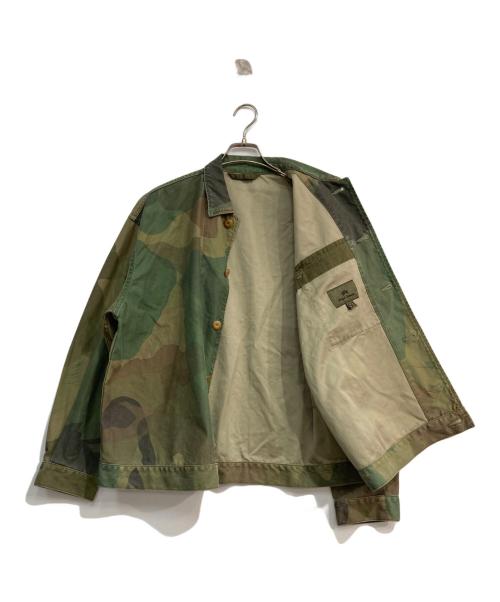 NIGEL CABOURN（ナイジェルケーボン）NIGEL CABOURN (ナイジェルケーボン) FRENCH WORK SHORT JK CAMO　エイジング 　8049-00-10001 グリーン サイズ:50の古着・服飾アイテム