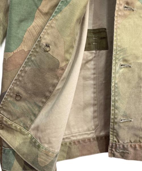 NIGEL CABOURN（ナイジェルケーボン）NIGEL CABOURN (ナイジェルケーボン) FRENCH WORK SHORT JK CAMO　エイジング 　8049-00-10001 グリーン サイズ:50の古着・服飾アイテム
