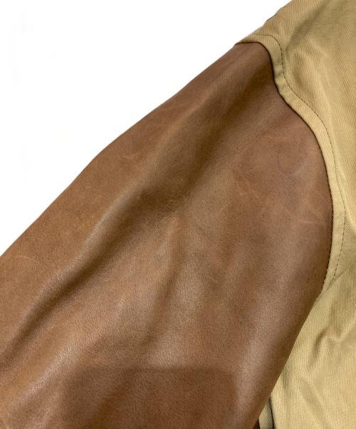 NIGEL CABOURN（ナイジェルケーボン）NIGEL CABOURN (ナイジェルケーボン) 1940s TANKERS JACKET COTTON TWILL 8049-00-30003 ベージュ×ブラウン サイズ:50の古着・服飾アイテム