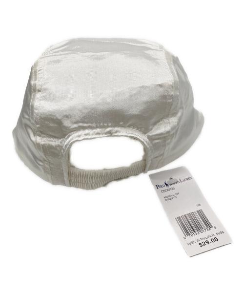 POLO SPORT（ポロスポーツ）POLO SPORT (ポロスポーツ) サテン地キャップ ホワイト 未使用品の古着・服飾アイテム