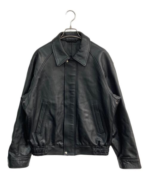UNIVERSAL PRODUCTS.（ユニバーサルプロダクツ）UNIVERSAL PRODUCTS. (ユニバーサルプロダクツ) GOATLEATHER DRIZZLER JACKET　241-60401 ブラック サイズ:2の古着・服飾アイテム