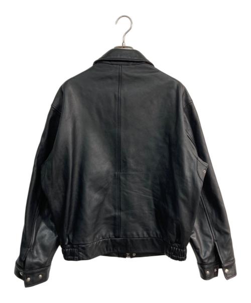 UNIVERSAL PRODUCTS.（ユニバーサルプロダクツ）UNIVERSAL PRODUCTS. (ユニバーサルプロダクツ) GOATLEATHER DRIZZLER JACKET　241-60401 ブラック サイズ:2の古着・服飾アイテム