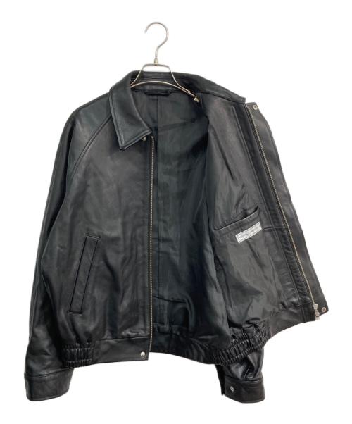 UNIVERSAL PRODUCTS.（ユニバーサルプロダクツ）UNIVERSAL PRODUCTS. (ユニバーサルプロダクツ) GOATLEATHER DRIZZLER JACKET　241-60401 ブラック サイズ:2の古着・服飾アイテム
