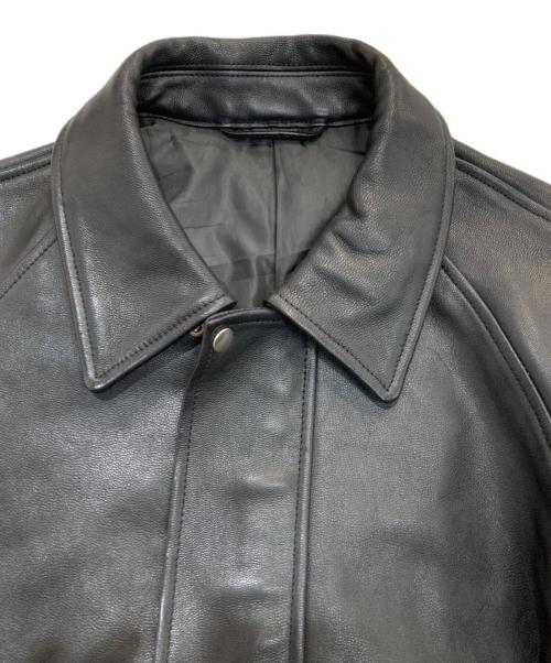UNIVERSAL PRODUCTS.（ユニバーサルプロダクツ）UNIVERSAL PRODUCTS. (ユニバーサルプロダクツ) GOATLEATHER DRIZZLER JACKET　241-60401 ブラック サイズ:2の古着・服飾アイテム