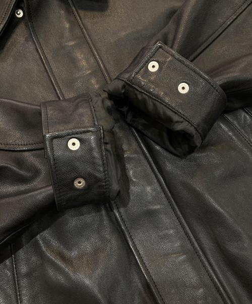 UNIVERSAL PRODUCTS.（ユニバーサルプロダクツ）UNIVERSAL PRODUCTS. (ユニバーサルプロダクツ) GOATLEATHER DRIZZLER JACKET　241-60401 ブラック サイズ:2の古着・服飾アイテム
