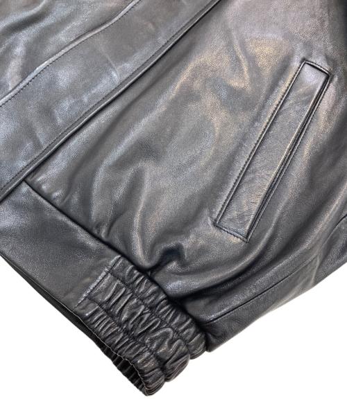 UNIVERSAL PRODUCTS.（ユニバーサルプロダクツ）UNIVERSAL PRODUCTS. (ユニバーサルプロダクツ) GOATLEATHER DRIZZLER JACKET　241-60401 ブラック サイズ:2の古着・服飾アイテム