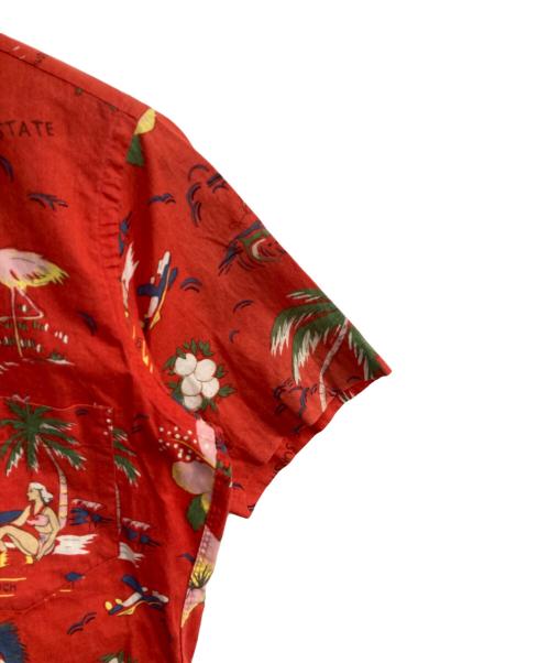 POLO RALPH LAUREN（ポロ・ラルフローレン）POLO RALPH LAUREN (ポロ・ラルフローレン) アロハシャツ　USA製 80‘S 緑タグ レッド サイズ:16の古着・服飾アイテム