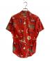 POLO RALPH LAUREN (ポロ・ラルフローレン) アロハシャツ　USA製 80‘S 緑タグ レッド サイズ:16：8000円