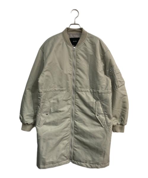 allureville（アルアバイル）allureville (アルアバイル) ナイロンツイルロングMA-1 グレー サイズ:2 未使用品の古着・服飾アイテム