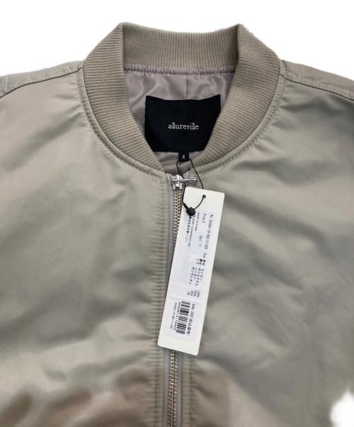 allureville（アルアバイル）allureville (アルアバイル) ナイロンツイルロングMA-1 グレー サイズ:2 未使用品の古着・服飾アイテム