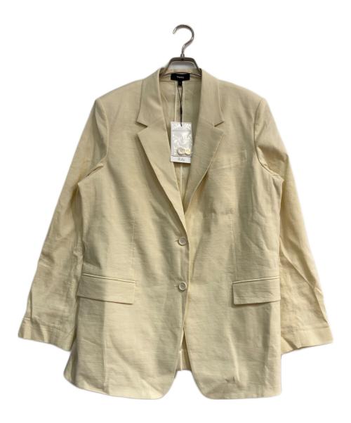 theory（セオリー）theory (セオリー) Good Crunch Wash Straight Blazer J アイボリー サイズ:8 未使用品の古着・服飾アイテム