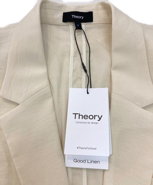 theory（セオリー）theory (セオリー) Good Crunch Wash Straight Blazer J アイボリー サイズ:8 未使用品の古着・服飾アイテム