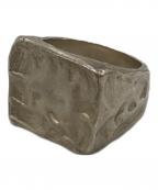 CAROLINA DE BARROSカロリーナ・デ・バロス）の古着「RECTANGULAR SIGNET RING」｜シルバー