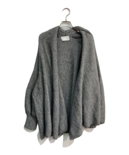Noble（ノーブル）Noble (ノーブル) ファーニットパフカーディガン グレー サイズ:Freeの古着・服飾アイテム