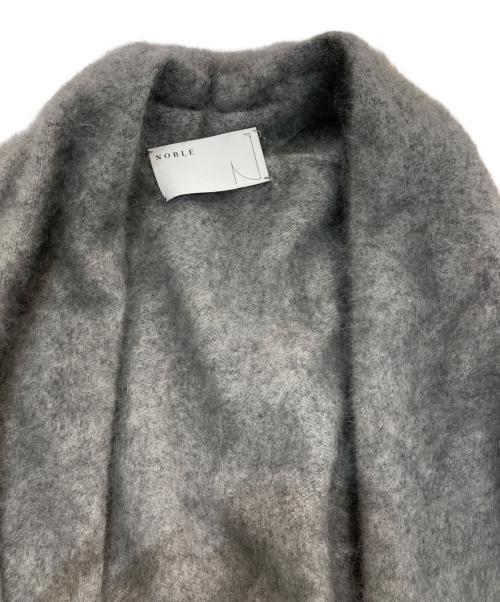 Noble（ノーブル）Noble (ノーブル) ファーニットパフカーディガン グレー サイズ:Freeの古着・服飾アイテム
