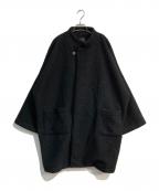 GALLEGO DESPORTESギャレゴデスポート）の古着「1ボタンポリエステルテディコート　9801MTD」｜ブラック