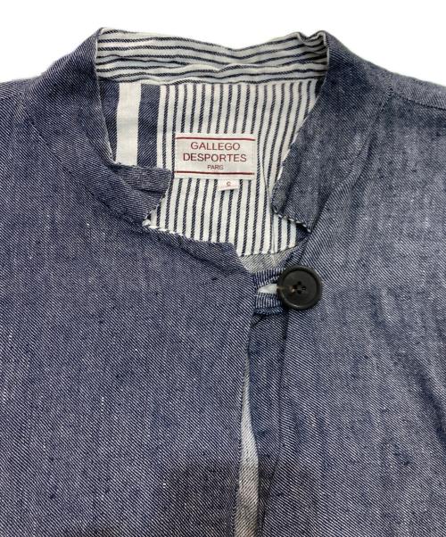 GALLEGO DESPORTES（ギャレゴデスポート）GALLEGO DESPORTES (ギャレゴデスポート) リネンジャケット インディゴ サイズ:Sの古着・服飾アイテム