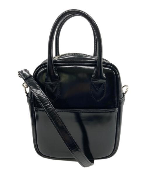 COMME des GARCONS（コムデギャルソン）COMME des GARCONS (コムデギャルソン) カウレザー ショルダーバッグ ブラックの古着・服飾アイテム