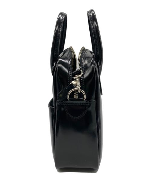 COMME des GARCONS（コムデギャルソン）COMME des GARCONS (コムデギャルソン) カウレザー ショルダーバッグ ブラックの古着・服飾アイテム