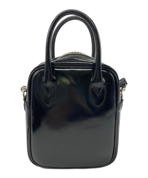 COMME des GARCONS（コムデギャルソン）COMME des GARCONS (コムデギャルソン) カウレザー ショルダーバッグ ブラックの古着・服飾アイテム