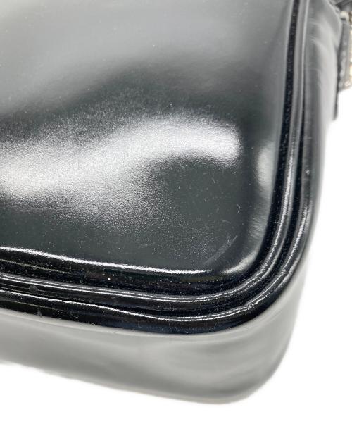 COMME des GARCONS（コムデギャルソン）COMME des GARCONS (コムデギャルソン) カウレザー ショルダーバッグ ブラックの古着・服飾アイテム