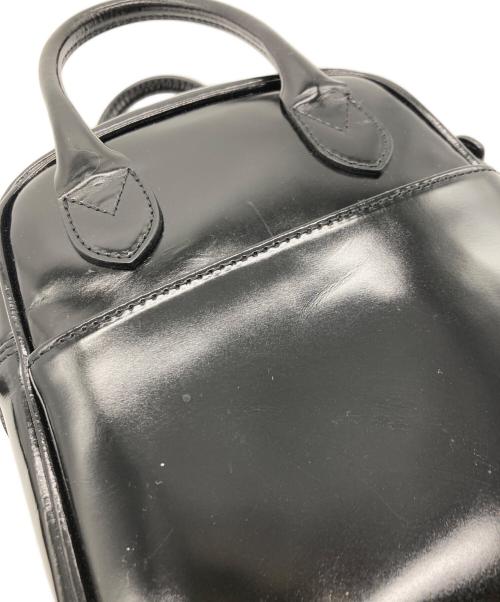 COMME des GARCONS（コムデギャルソン）COMME des GARCONS (コムデギャルソン) カウレザー ショルダーバッグ ブラックの古着・服飾アイテム