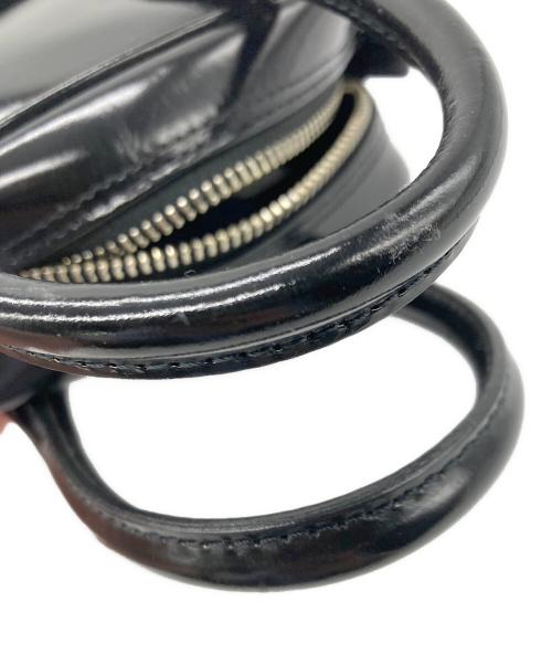 COMME des GARCONS（コムデギャルソン）COMME des GARCONS (コムデギャルソン) カウレザー ショルダーバッグ ブラックの古着・服飾アイテム